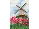 Rto Set Punto Croce "Mills"" C284, Schema Di Conteggio, 9X13,5 Cm"