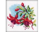 Rto Set Punto Croce "Fucsia"" H174, Motivo Di Conteggio, 10X10 Cm"