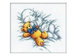Rto Set Punto Croce "Bambino Con Orsacchiotto"" M158, Schema Di Conteggio, 20X18 Cm"