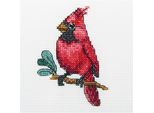 Rto Set Punto Croce "Cardinal Bird"" H220, Schema Di Conteggio, 10X10 Cm"