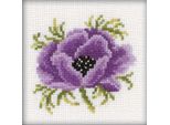 Rto Set Punto Croce "Anemone"" H173, Motivo Di Conteggio, 10X10 Cm"