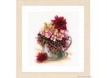 Lanarte Set Punto Croce "Pink Bouquet"", Schema Di Conteggio"