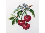 Rto Set Punto Croce "Cherry"" H250, Schema Di Conteggio, 10X10 Cm"