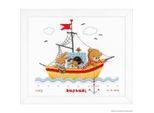 Vervaco Set Punto Croce "Boat Trip I"", Schema Di Conteggio"
