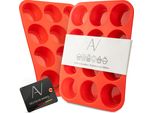 Avana Teglia In Silicone Per 12 Muffin Rivestimento Antiaderente Senza Bpa Teglia Per Muffin Teglia Per Cupcake Teglia Per Muffin Teglia Per Muffin Teglia Per Muffin Rosso