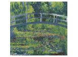 Set Per Punto Croce Dmc "Stagno Delle Ninfee Con Ponte Giapponese"" Di Claude Monet, 30X28,7 Cm, Schema Contato"
