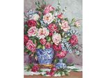 Luca-S Set Per Punto Croce "Her Highness Rose"; Schema Contato, 43,5X32,5Cm