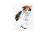 Set Per Punto Croce Rto "Calore Nelle Mani, Gattino"" M819, Schema Contato, 12,5X17 Cm"