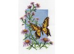 Set Punto Croce Panna "Swallowtail"" 13X19Cm, Motivo Di Conteggio"