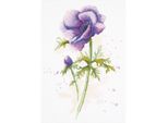 Set Punto Croce Panna "Anemone"" 20X29Cm, Motivo Di Conteggio"