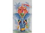 Set Punto Croce Panna "Maharaja"" 23,5X38Cm, Schema Di Conteggio"