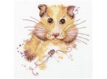 Set Punto Croce Panna "Hamster"" 17,5X17,5Cm, Motivo Di Conteggio"