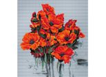 Luca-S Set Per Punto Croce "Papavero"", Schema Contato, 30,5X33Cm"