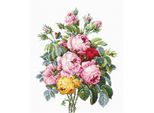Luca-S Set Punto Croce "Roses Ii"", Schema Aida, 25X32Cm"