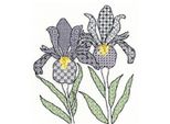 Bothy Threads Blackwork Set Per Punto Croce "Iris"", 30X33Cm, Xbw5, Schema A Punto Croce Contato"