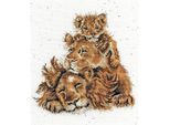 Set Per Punto Croce Bothy Threads "Family Pride"", 26X30Cm, XHD66, Schema Contato"