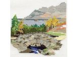 Set Per Punto Croce Bothy Threads "Dale Designs - Ashness Stone Bridge"", 14X14Cm, DW14DD101, Schema Contato"