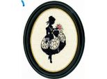 Eva Rosenstand Set Punto Croce "Silhouet"", Schema Di Conteggio, 15X20Cm"