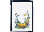Eva Rosenstand Set Di Runner Da Tavola A Punto Croce "Runner With Chicks"", Schema Di Conteggio, 30X100Cm"