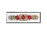 Set Punto Croce Eva Rosenstand "Stella Di Natale/Bacche Rosse"", Schema Di Conteggio, 25X85Cm"