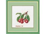 Eva Rosenstand Set Punto Croce "Ciliegie"", Schema Di Conteggio, 20X20Cm"
