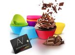 Avana Grandi Stampi Riutilizzabili Per Muffin In Silicone Di Alta Qualità Set Di 20 Pirottini Ecologici Per Muffin Pirottini Per Cupcake Stampi Per Muffin Teglia Per Muffin 7 Colori