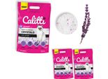 Calitti - Lettiera Per Gatti Ai Silicati | Lettiera Antibatterica Al Fresco Profumo Di Lavanda | Set 2 X 3,8 L = 7,6 L