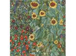 Dmc Set Punto Croce "Giardino Del Contadino Con Girasoli Di Gustav Klimt"", Schema Di Conteggio, 28,5X28,5Cm"