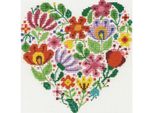 Dmc Set Punto Croce "Bouquet Of Love"", Schema Di Conteggio, 17,8X17,8Cm"