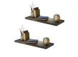 2 Pezzi Mensola A Muro Mensola A Muro 80Cm Mdf Pvc L80Xh3,8Xp23,5 Cm