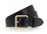 Vanzetti Pelle Cintura 30Mm Leather Belt W85 Black Nero