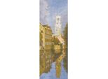 Set Punto Croce Heritage Aida "Bruges (A)"", Schema Contato, JCBR706-A, 31X11Cm"