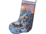 Set Per Punto Croce Letistitch "Calza Di Natale"", Schema Contato, 24,5X37Cm"