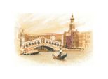 Set Punto Croce Heritage In Tessuto Contato "Rialto (L)"", Schema Contato, JWRI1070-E, 29X20Cm"