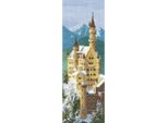 Set Punto Croce Heritage Aida "Castello Di Neuschwanstein (A)"", Schema Di Conteggio, Jcnc620-A, 31X11Cm"