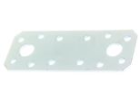 Alberts 846329 Connettore Piatto, Plastificato Bianco, 96 X 35 Mm, Set Da 50