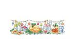 Fuori Produzione Set Per Punto Croce Heritage In Aida "Cena Di Natale"", Schema Contato, KCCD1424-A, 37,5X10Cm"