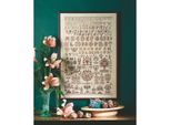 Set Per Punto Croce Permin "Sampler"", Schema Per Il Conteggio, 46X70Cm, 39-4454"