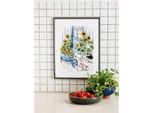 Set Per Punto Croce Permin "Galline"", Schema Per Il Conteggio, 30X40Cm, 92-1410"