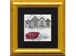 Set Per Punto Croce Permin "Barca"", Schema Per Il Conteggio, 11X11Cm, 14-8415"
