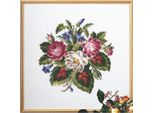 Set Per Punto Croce Permin "Rose/Leaves"", Schema Per Il Conteggio, 42X42Cm, 70-4144"