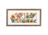 Set Per Punto Croce Permin "Fiori Gialli"", Schema Per Il Conteggio, 38X17Cm, 12-5186"
