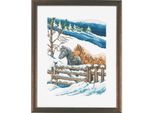 Set Per Punto Croce Permin "Inverno"", Schema Per Il Conteggio, 29X37Cm, 92-5410"