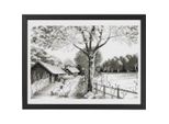 Set Punto Croce Permin "Country"", Schema Per Il Conteggio, 40X30Cm, 90-8803"