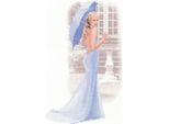 Set Per Punto Croce Heritage In Tessuto Contato "Chloe"", Schema Contato, JLCO1469-E, 27X42,5Cm"