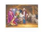 Set Punto Croce Heritage Con Tessuto Contato "Crib (L)"", Schema Contato, JCNA1285-E, 31X22Cm"
