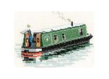 Set Per Punto Croce Heritage In Aida "Modern Narrow Boat (A)"", Schema Contato, NBMN944-A, 10,5X7,5Cm"