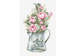 Luca-S Set Punto Croce "Bouquet Con Rose"", Schema Di Conteggio, 10X16Cm"