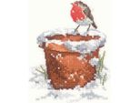 Set Punto Croce Heritage Con Tessuto Contato "Gartenfreund (L)"", Schema Contato, SCGF1040-E, 9X11Cm"