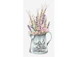 Luca-S Set Per Punto Croce "Bouquet Di Fiori Con Lavanda"", Schema Contato, 8X16Cm"